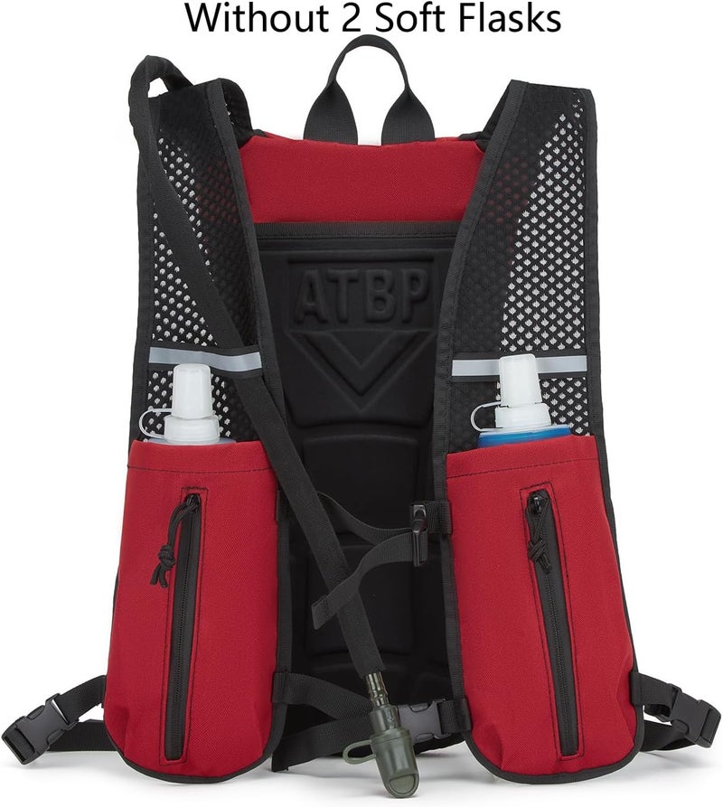 ATBP Running Hydration Vest Pack Tactical 3L Water Bladder Backpack Bag for Cycling Marathon Hiking Daypack Men & Women - Image 2